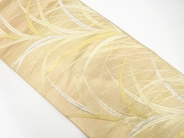 JAPANESE KIMONO / ANTIQUE FUKURO OBI / SILK / WOVEN GRASS